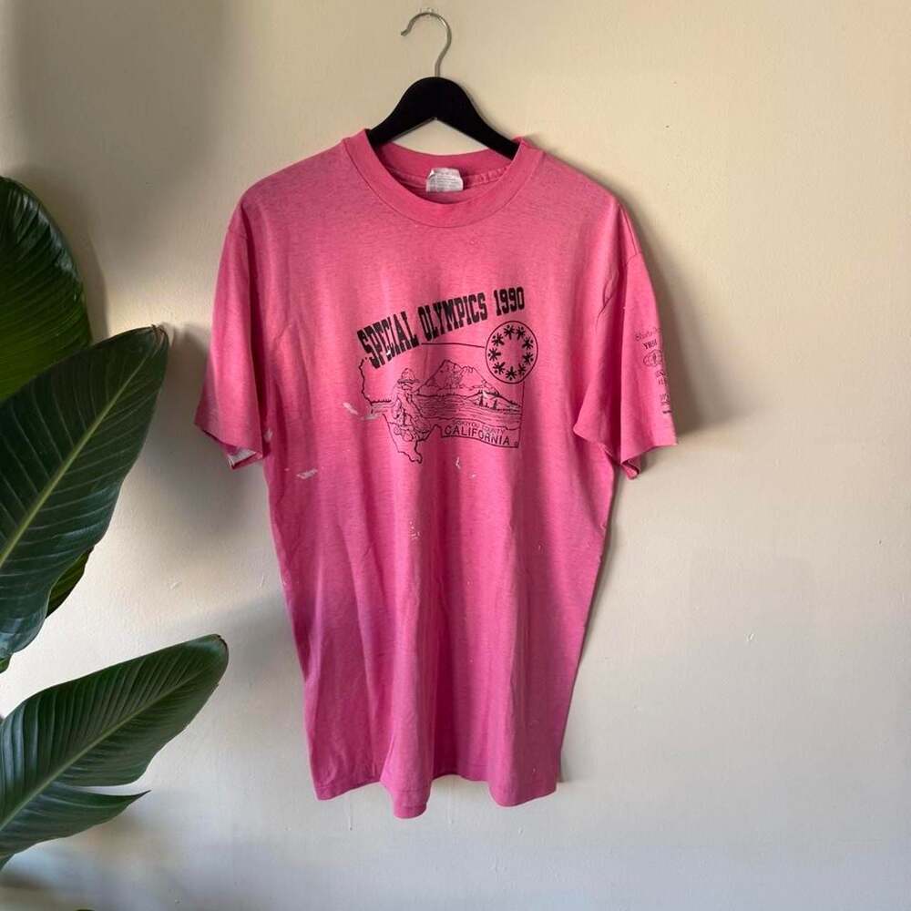 Vintage Hanes 1990 Special Olympics California T-Shirt Size XL